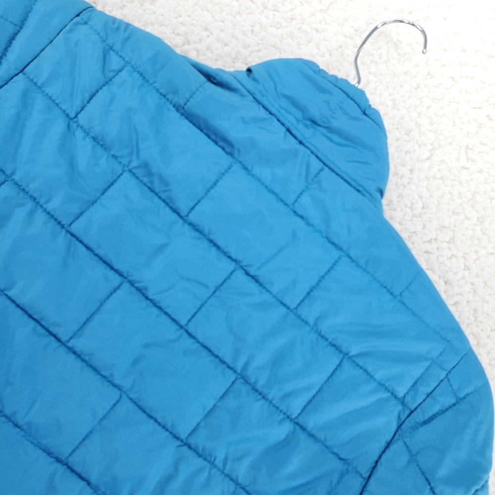Patagonia Primaloft Kids Blue Jacket Sz 10 Medium Lightly Insulated Zip Up - Picture 10 of 10